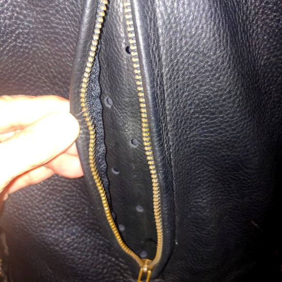 US MADE LEATHER MOTORCYCLE JACKET NWOT - Picture 5 of 11